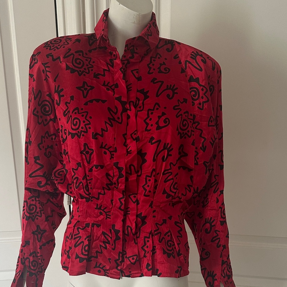 Y2K Kansai Yamamoto x Neiman Marcus Silk Blouse